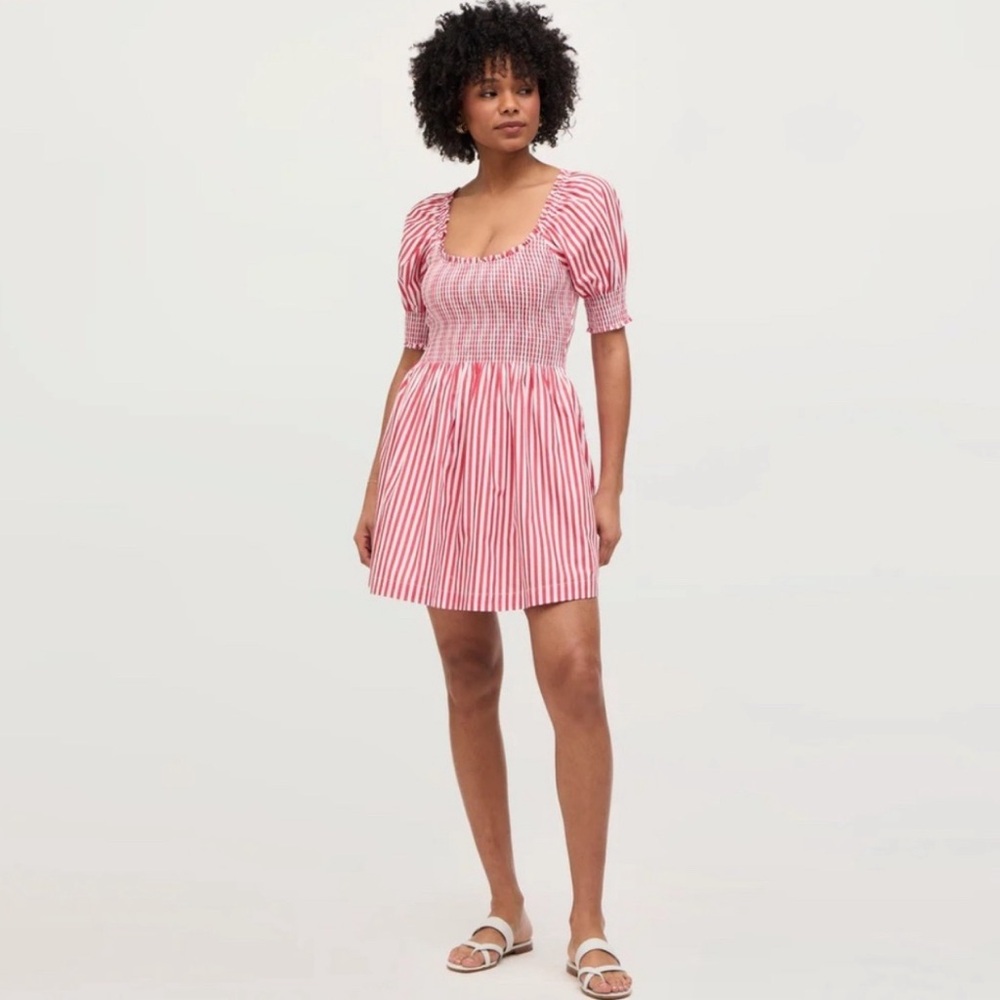NWT Hill House Naia Dress in Cherry Stripe (XS)